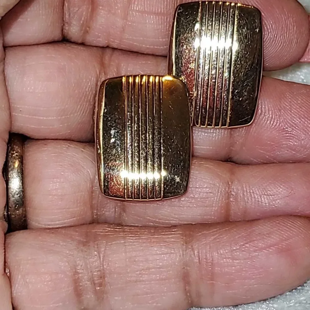 Elegant Gold-Tone Cufflinks